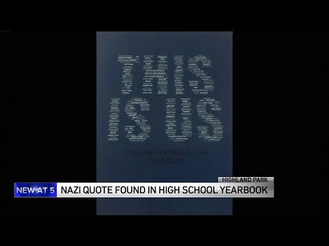 Offensive, Nazi Quotes Found In Highland Park Hs Yearbook