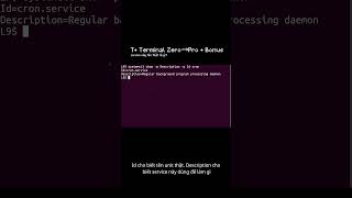 T• systemctl show -p Description -p Id cron: service này tên thật là gì? | Bonus #ubuntu #terminal