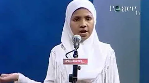 Zikra Naik Daughter of Dr Zakir Naik lacture