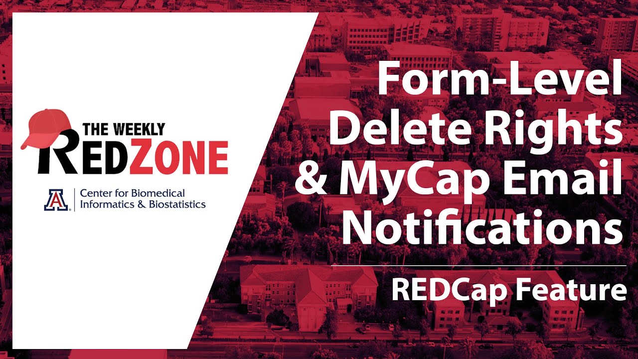 REDZone — права на удаление на уровне формы и уведомления MyCap по электронной почте