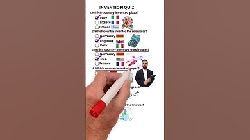 Invention Quiz – Can you get them all right? ⚡#shorts