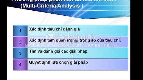 Phương pháp phân tích đa tiêu chí mca là gì năm 2024