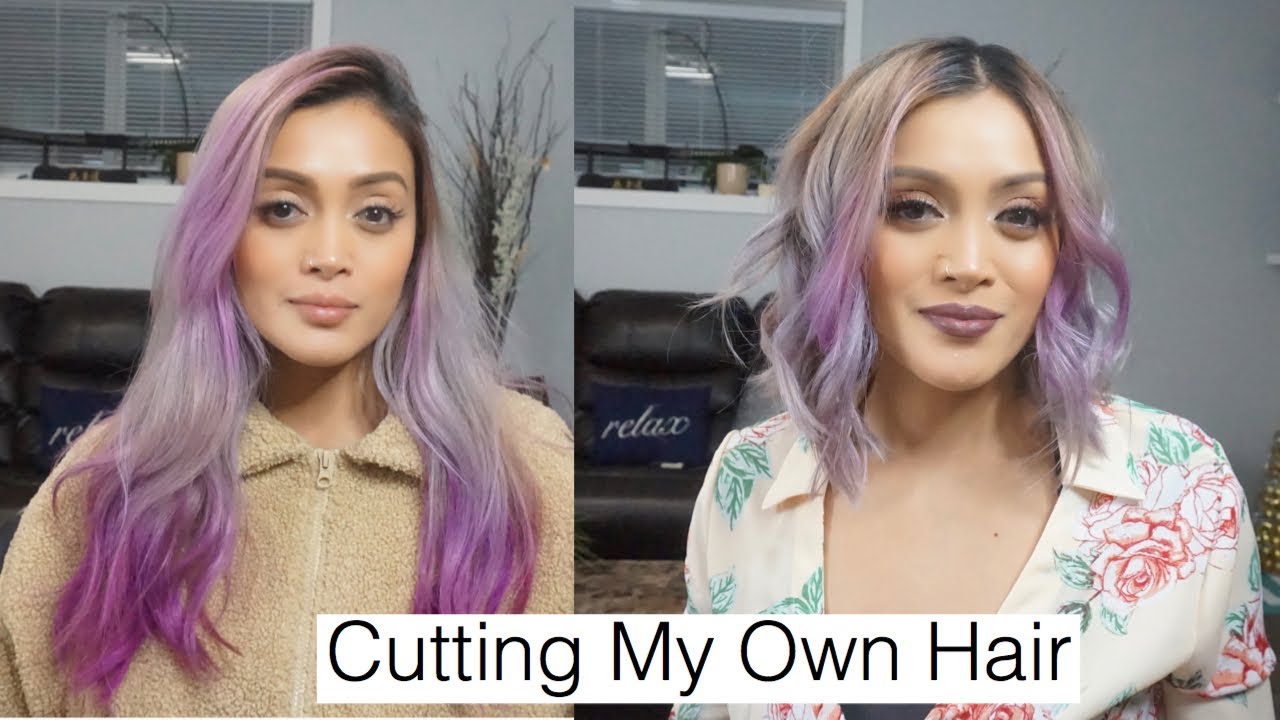 CUTTING MY OWN HAIR SHORT DIY Technique - YouTube