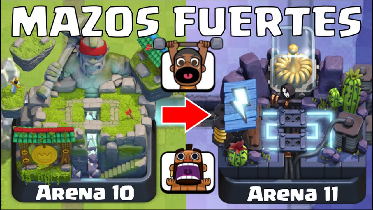 MEJORES MAZOS PARA ARENA 10 SIN LEGENDARIAS 2021 CLASH ROYALE 👌 MEJOR