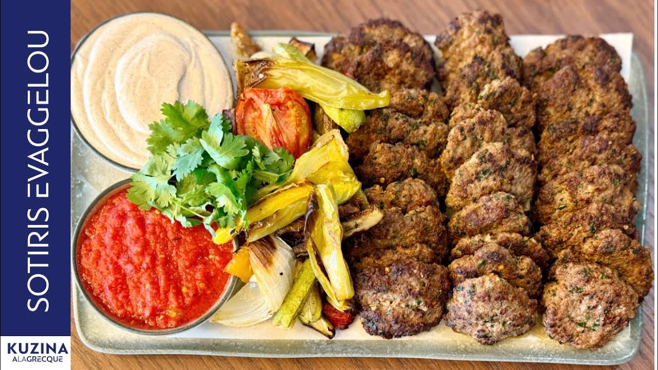 Αρνίσια Κεμπάπ με Λαχανικά & Dip | Sotiris Evaggelou 