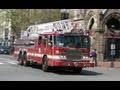 Boston Fire Department Ladder 15 Responding -- Air Horns, Q-Siren