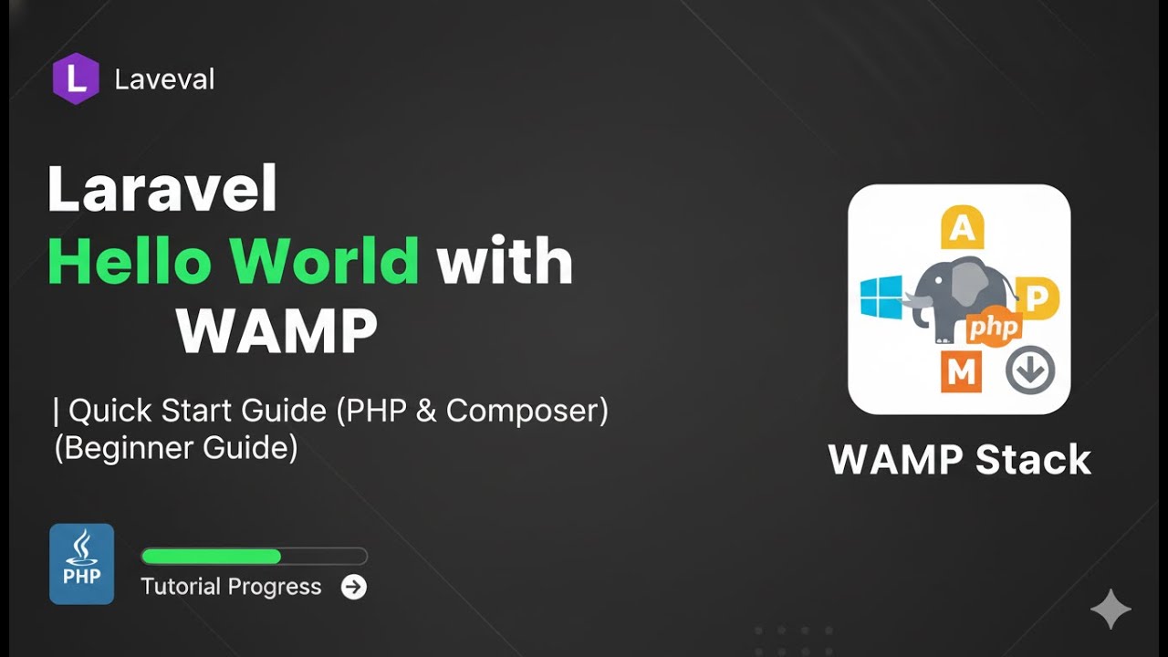 Laravel Hello World with WAMP: Quick Start Guide (PHP & Composer ...