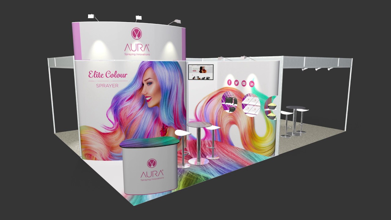 Shell Scheme Exhibition Stands | Quadrant2Design - YouTube