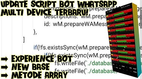 Update Script Bot WhatsApp Multi Device Terbaru | Experience Bot | New Base | Array Type | LordROJAK
