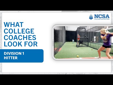 What it takes to be a D1 softball hitter?