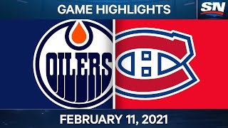 NHL Game Highlights | Oilers vs. Canadiens – Feb. 11, 2021