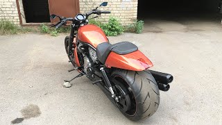 Harley-Davidson V-ROD 2003 установка комплекта 300 колеса. Разварка под 300 балон