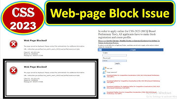 CSS 2023 MPT Screening Test| webpage block issue |Solution for MPT 2023 applying issue in Urdu/Hindi