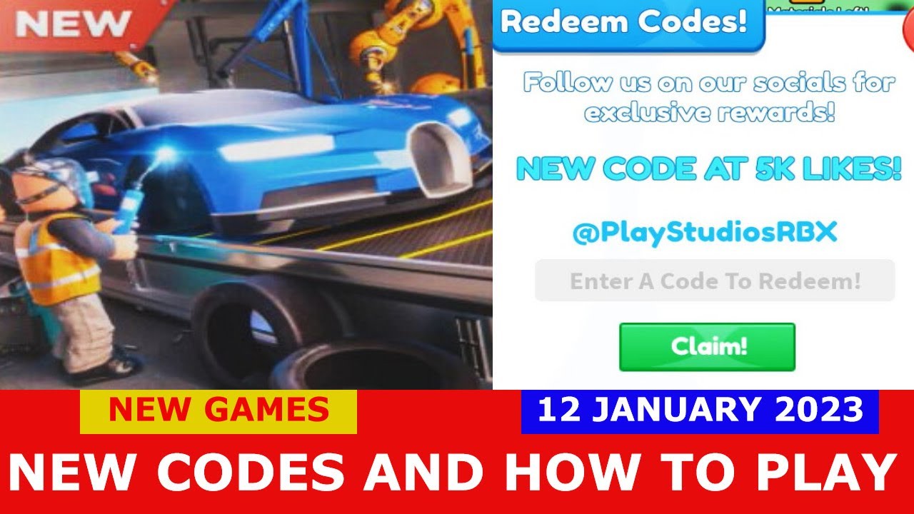 NEW* ALL WORKING UPDATE CODES FOR CAR FACTORY TYCOON 2023! ROBLOX CAR  FACTORY TYCOON CODES 
