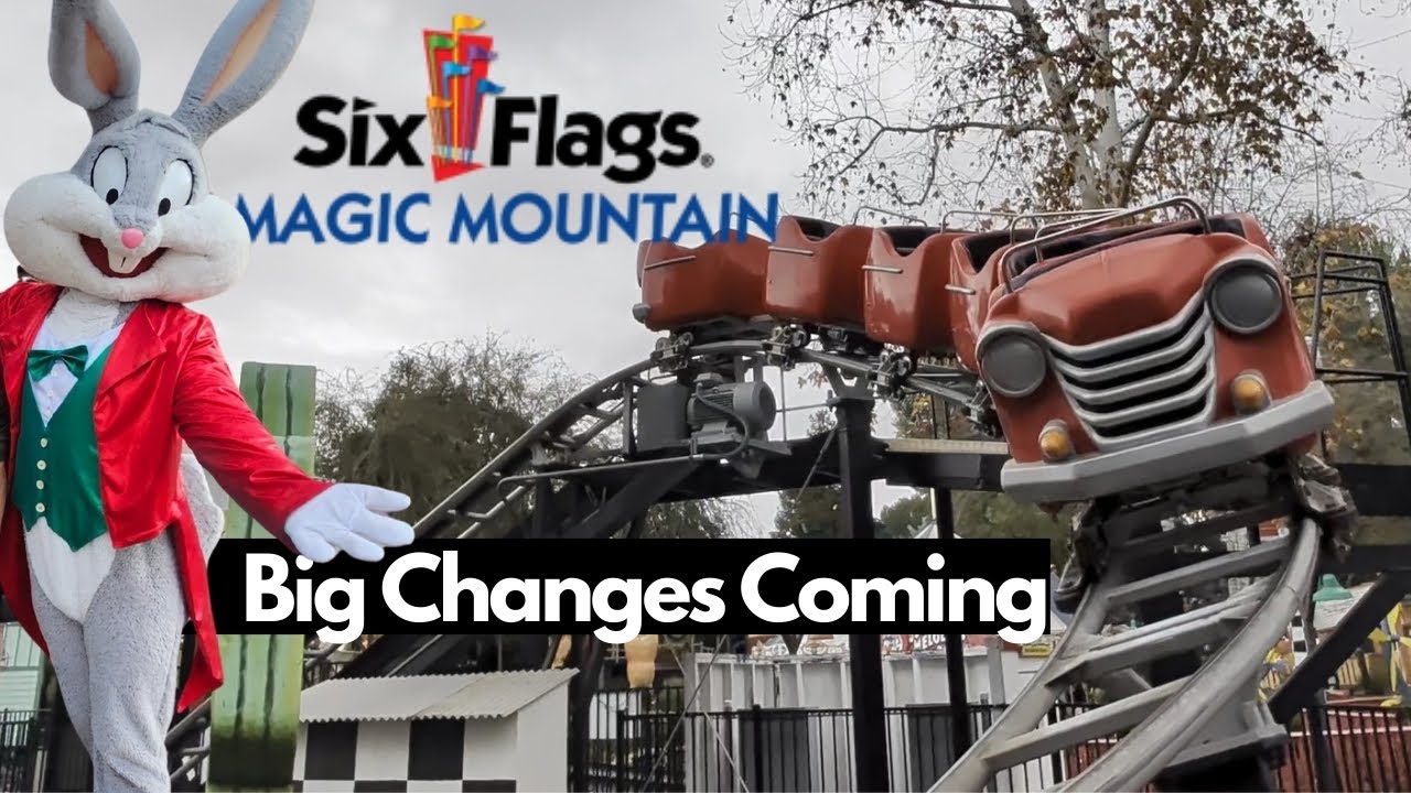 Six Flags | Закрытие аттракционов в Looney Tunes Land | Информация о Magic Mountain на 2026 год