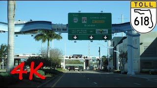 ⁴ᴷ Lee Roy Selmon Expressway (FL 618) eastbound (Express Lanes) [4K VIDEO]