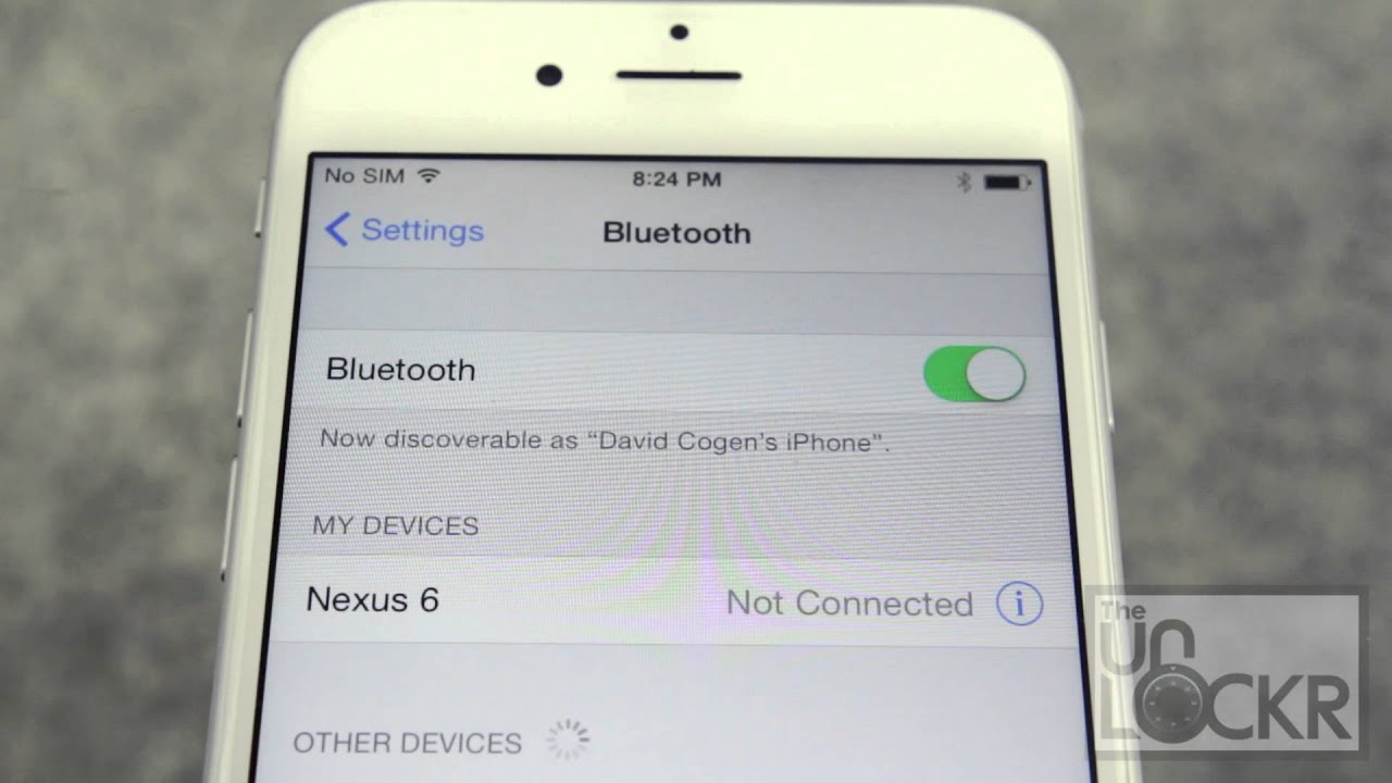 Передача по Bluetooth iphone