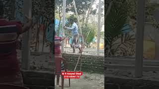 #অসাধারণ অ্যাঙ্গেল আর সিমেন্টের খুঁটি দিয়ে ঘর তৈরি করার কাজ #badactors #agentsidegrinder #funny