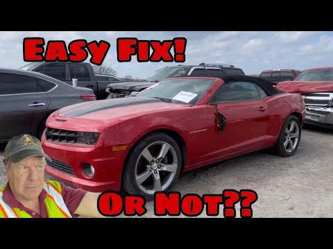 Should I Spend Tax Refund On A Convertible Camaro? IAA Walk Around - 3/11/24