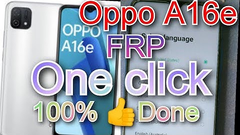 Oppo A16e Frp One click 100% Done || Frp Done By Umt mtk tool 👍