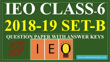 IEO CLASS-6 2018-19 SET-B | IEO Class 6 SOLVED PAPER | previous year question paper with answer keys