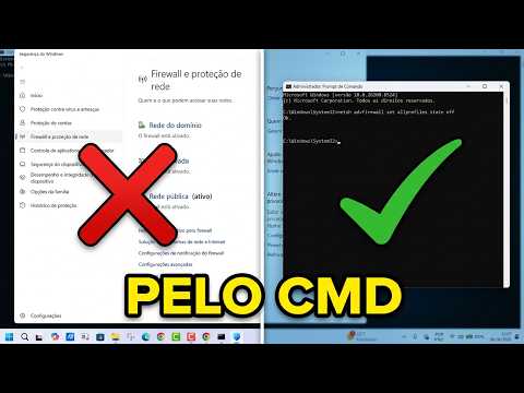 How to Enable or Disable Windows FIREWALL via CMD (Very FAST!)