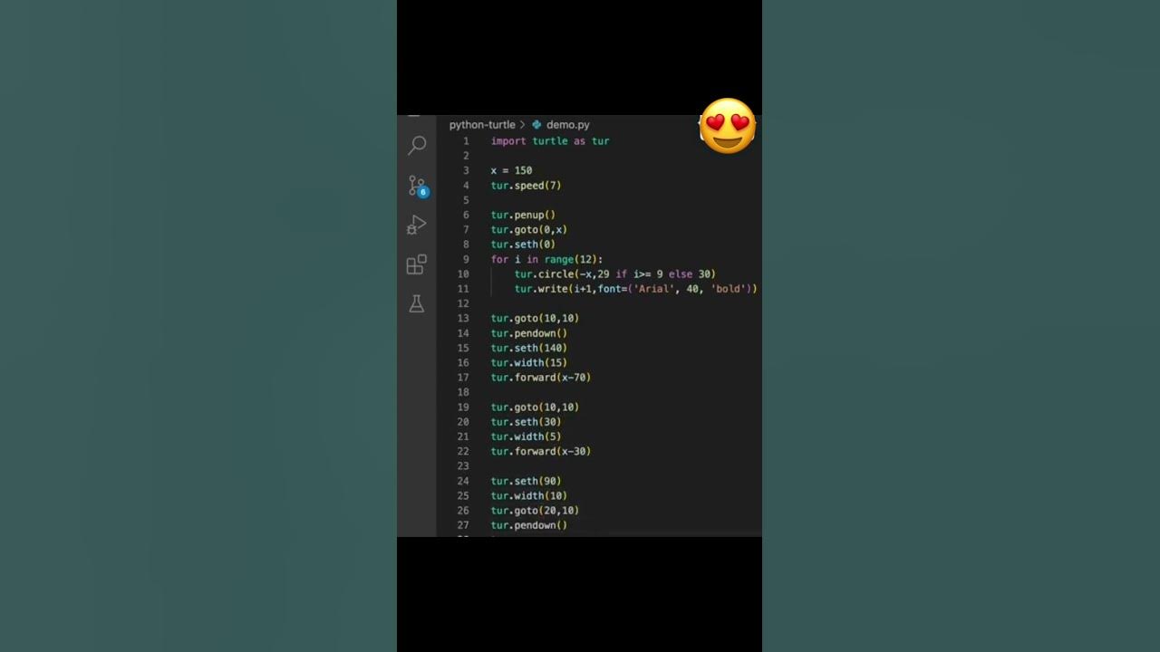 Create a analog clock with python #python #easy #coding #programer ...