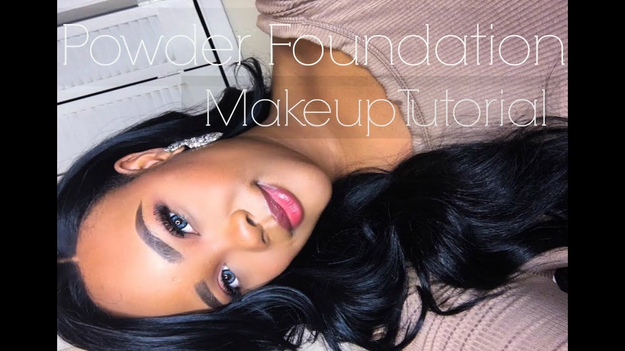 Powder Foundation Makeup Tutorial | Kay Marie - YouTube