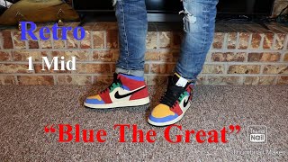 jordan 1 blue the great on feet