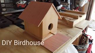 DIY BIRDHOUSE THIS IS A 5 X 6.5 BIRDHOUSE THAT I DECIDED TO MAKE ONE DAY. I HAD SOME SCRAP WOOD LAYING 