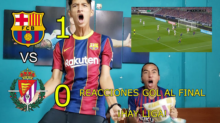 Barcelona vs Valladolid / REACCIONES Gol al ultimo minuto / LA LIGA