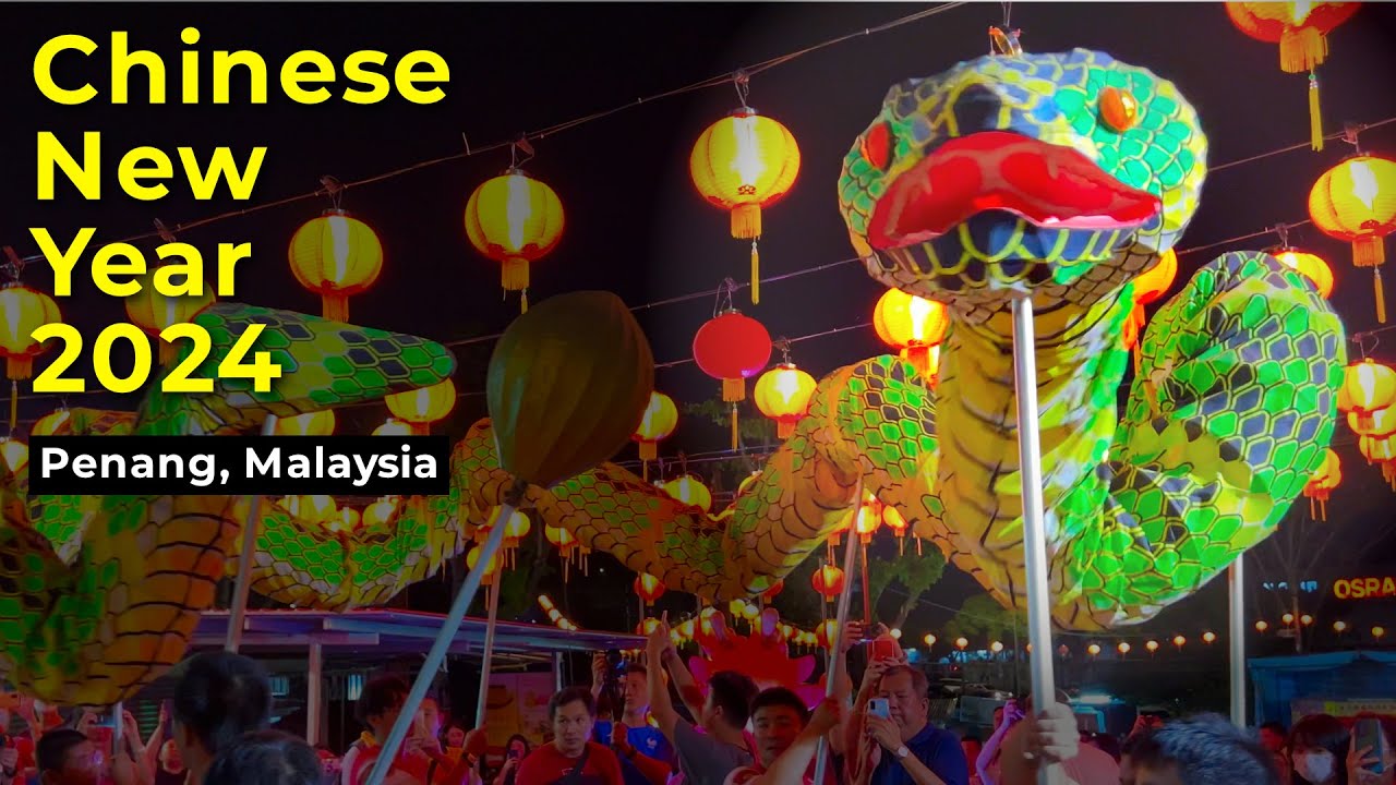 Snake Dance - Chinese New Year 2024 in Penang, Malaysia (Full ...