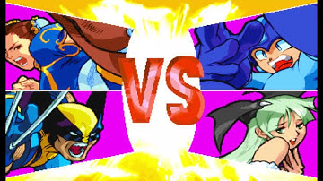 Marvel vs Capcom 1 ( Arcade ) - Wolverine / Chun-li Playthrough ( Jun 27, 2020 )