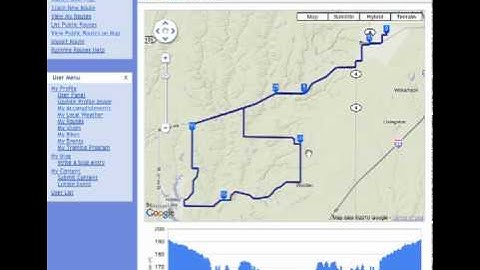Elevation for routes on LogYourRun.com