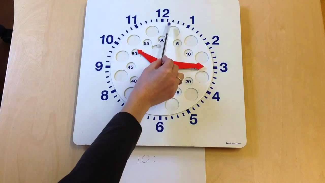 Digitaal klokkijken kwart over - YouTube