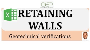 Geotechnics   How to design retaining walls with Microsoft Excel sheet   Verify Retaining structures