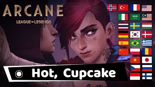 Arcane "Hot Cupcake" Caitlyn & Vi in 25 Different Languages, Arcane: League of Legends Cupcake