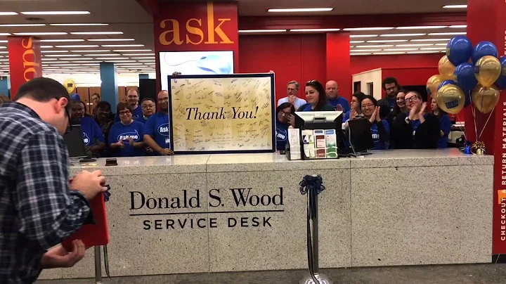 Dedication of the Donald S. Wood Service Desk in H...