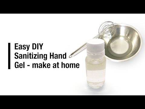DIY easy sanitizing hand gel – make at home