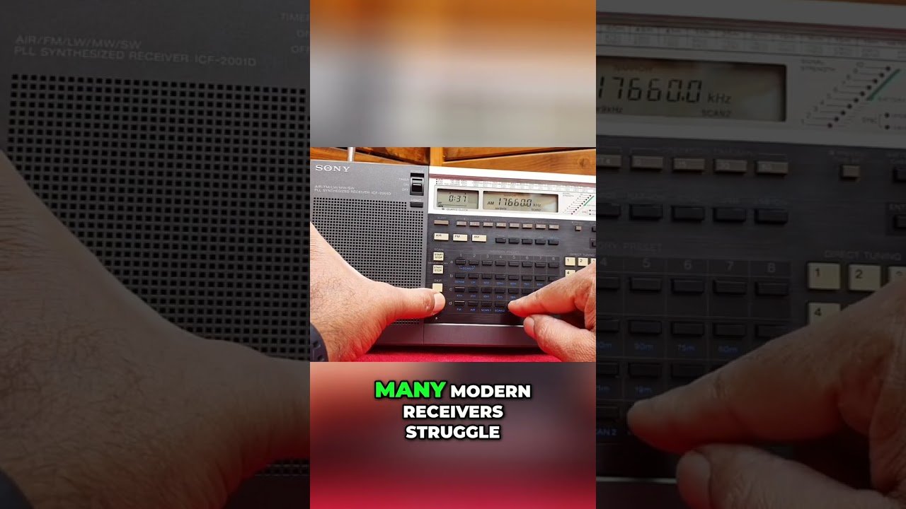 Sony ICF-2001D: Legendary Shortwave Radio DX Powerhouse! #shorts