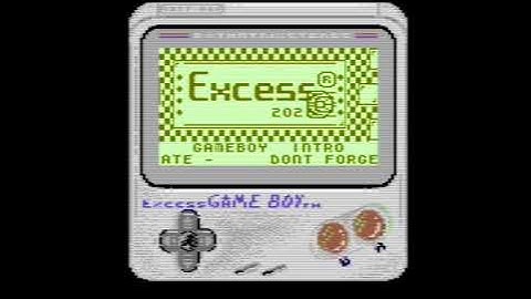 C64 Intro: Gameboy Intro by Excess! 18 March 2021!