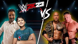 I Play 2.V.2 In WWE With My Father 😃😁😎|| chinu gamez ||