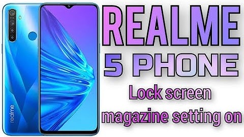 Realme 5 Phone lock screen magazine setting on..#realme5 #phone #setting