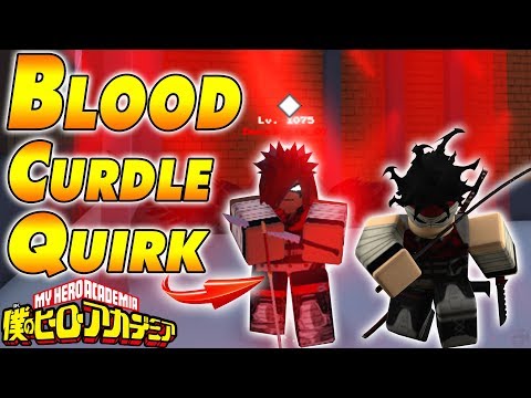 Blood Curdle Quirk Showcase In Roblox Youtube - awakening blood curdel in the new roblox my hero academia game youtube