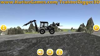 Traktor Digger 3D - jackhammer and forklift attachments screenshot 4