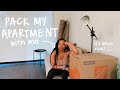 pack my apartment with me! (moving vlog)