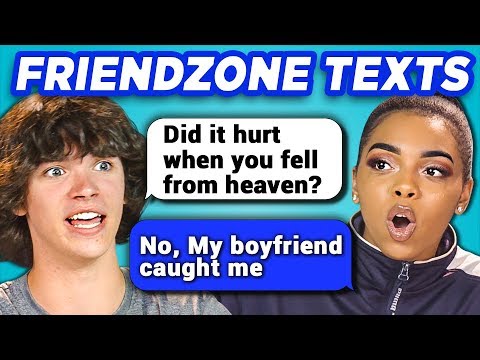 TEENS READ 10 FUNNY FRIEND ZONE TEXTS (REACT)