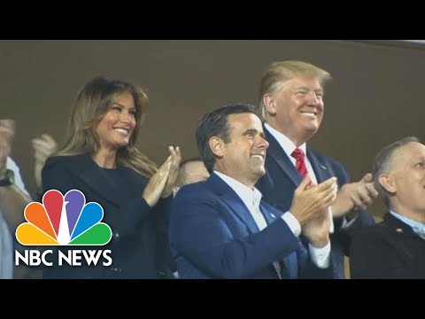President-Donald-Trump-Greeted-With-Loud-Boos-After-Being-Introduced-At-World-Series-NBC-News