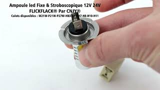 Ampoule led clignotante et stroboscopique FlickFlack® smd 12V 24V