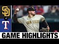 Padres vs. Rangers Game Highlights (4/9/21) | MLB Highlights